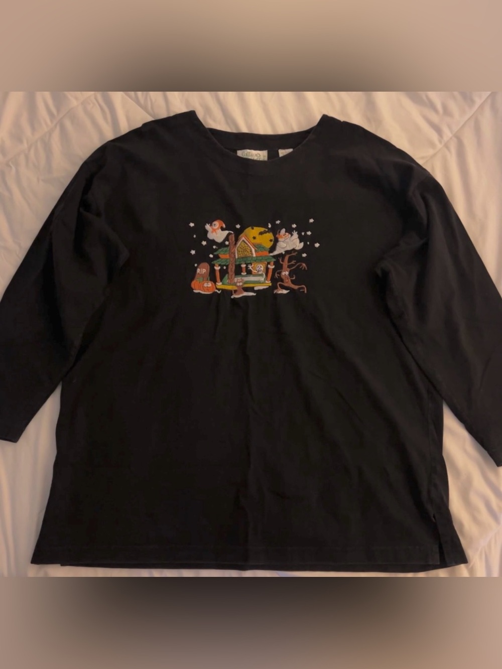 Vintage Colleen’s Collectables Embroidered Halloween Long Sleeve Shirt